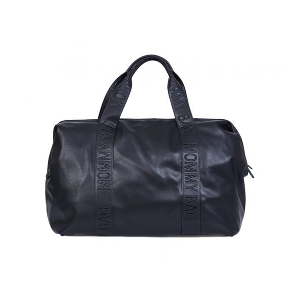 CHILDHOME PŘEBALOVACÍ TAŠKA MOMMY BAG SIGNATURE VEGAN LEATHER BLACK - PŘEBALOVACÍ TAŠKY - KOČÁRKY A PŘÍSLUŠENSTVÍ