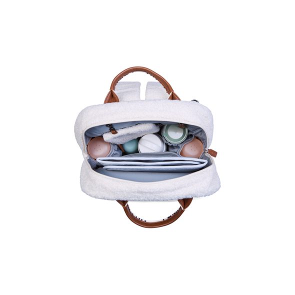 CHILDHOME PŘEBALOVACÍ BATOH FAMILY CLUB SIGNATURE TEDDY OFF WHITE - PŘEBALOVACÍ BATOHY - KOČÁRKY A PŘÍSLUŠENSTVÍ