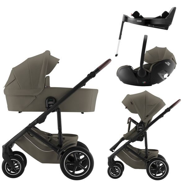BRITAX SET KOČÁREK SMILE 5Z + HLUBOKÁ KORBA + AUTOSEDAČKA BABY-SAFE PRO + VARIO BASE 5Z LUX - TROJKOMBINACE - KOČÁRKY A PŘÍSLUŠENSTVÍ