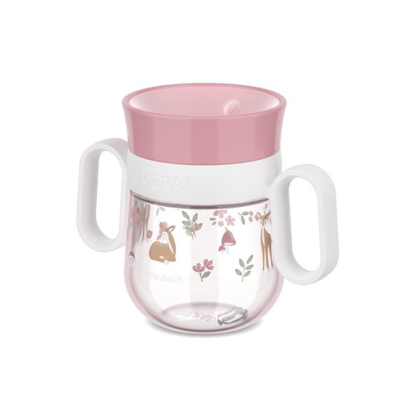 LITTLE DUTCH HRNEK TRÉNOVACÍ 360° 200 ML 6M+ FAIRY GARDEN - DĚTSKÉ HRNEČKY - KRMENÍ