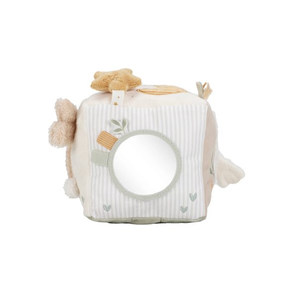 LITTLE DUTCH KOSTKA TEXTILNÍ S AKTIVITAMI NEWBORN NATURALS - FARMA - PRO DĚTI