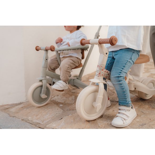 LITTLE DUTCH TŘÍKOLKA 4V1 OFF WHITE - TŘÍKOLKY ŠLAPACÍ - NOŠENÍ & SPORT