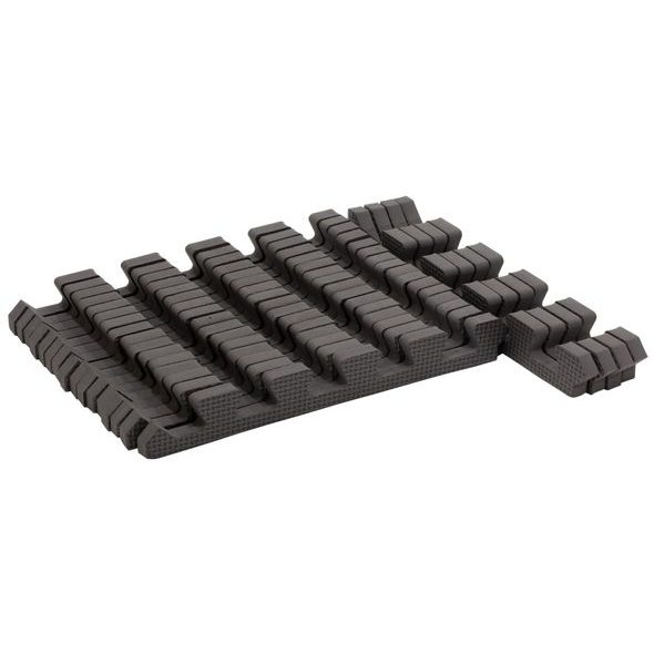 RIALTO BABY SADA OKRAJŮ COOL GRAY PRO PĚNOVÉ PUZZLE 120X180CM - HRACÍ PODLOŽKY NA ZEM - SPINKÁNÍ