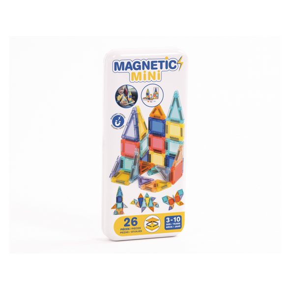 LUDI MAGNETICKÁ STAVEBNICE MINI 26 KS - MAGNETICKÉ HRAČKY - PRO DĚTI