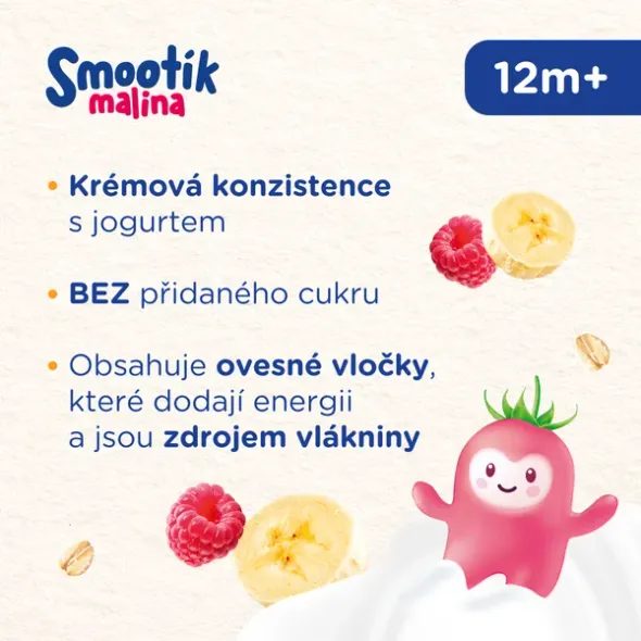 SUNAR SMOOTHÍK DĚTSKÁ KAPSIČKA MALINA 120G - KAPSIČKY - KRMENÍ