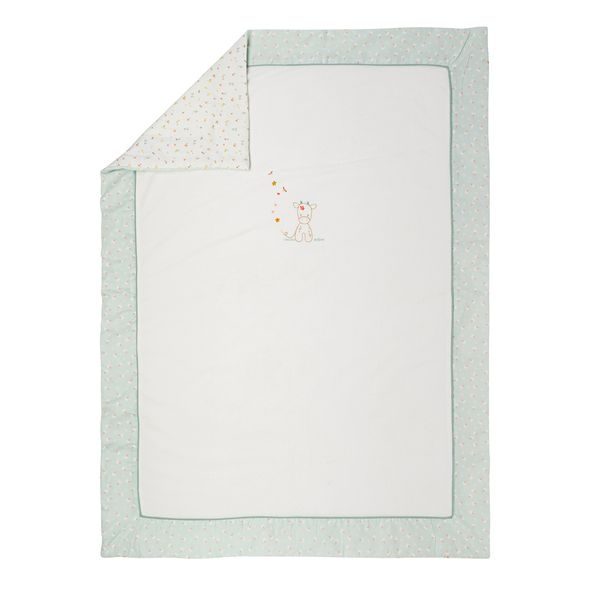 NATTOU DEKA DĚTSKÁ S KVĚTINAMI 135X100 CM MILA, ZOE & LANA - DĚTSKÉ DEKY PRO MIMINKA - SPINKÁNÍ