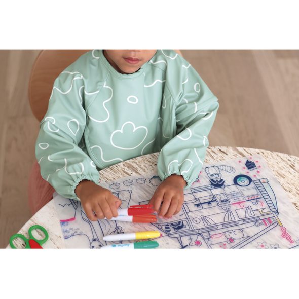 BEABA BRYNDÁK 2V1 S ODNÍMATELNÝMI RUKÁVY SAGE GREEN - BRYNDÁKY - KRMENÍ