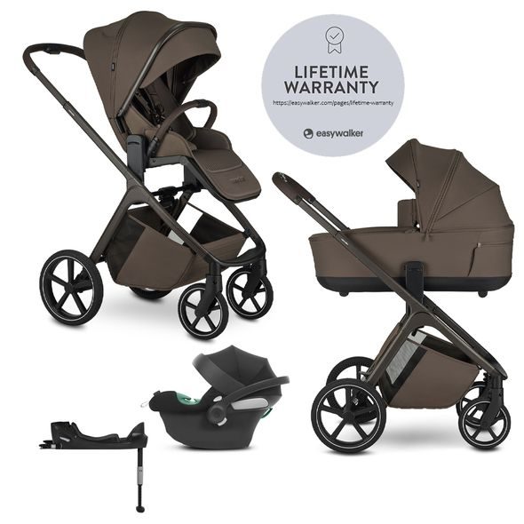 EASYWALKER KOČÁREK KOMBINOVANÝ ZOEY + CYBEX ATON B2 I-SIZE + ZÁKLADNA - KOMBINACE S PŘÍSLUŠENSTVÍM - KOČÁRKY A PŘÍSLUŠENSTVÍ