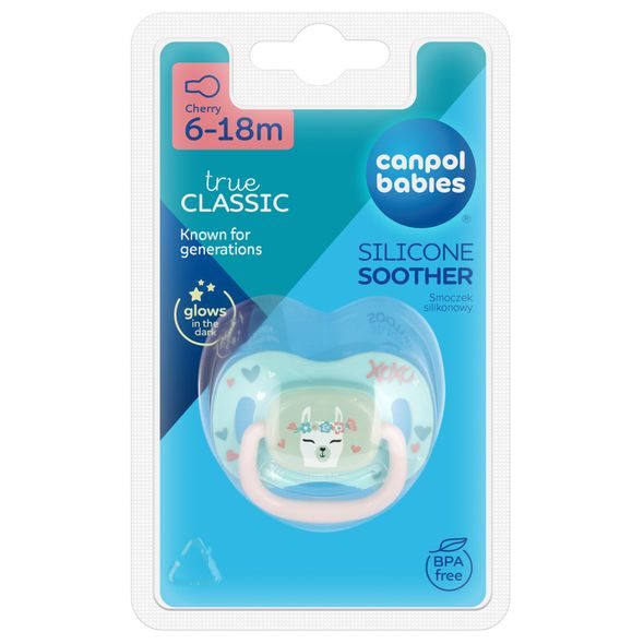 CANPOL BABIES DUDLÍK SILIKONOVÝ TŘEŠINKA EXOTIC ANIMALS 6-18M 1K LAMA - ŠIDÍTKA A DOPLŇKY - KRMENÍ