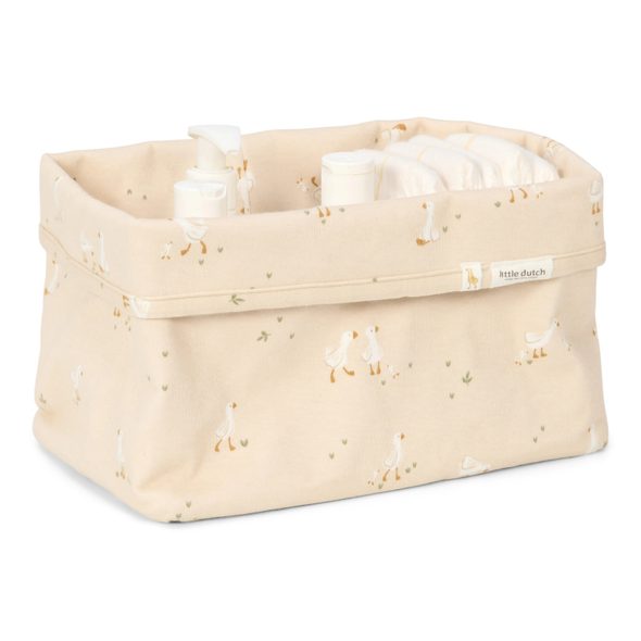 LITTLE DUTCH KOŠÍK TEXTILNÍ VELKÝ HUSA - DEKORACE A POLIČKY - SPINKÁNÍ