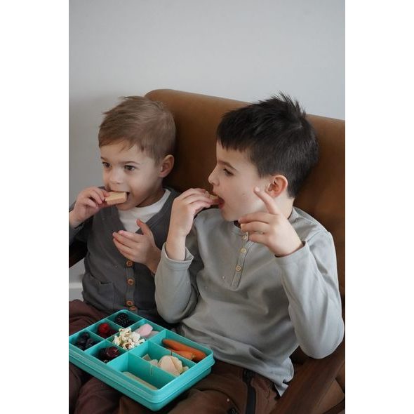 MELII SNACKLE BOX KRABIČKA NA SVAČINU 1368 ML - MODROZELENÁ - KRABIČKY NA SVAČINU - KRMENÍ