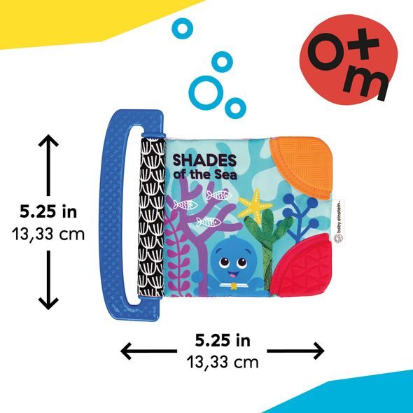 BABY EINSTEIN KNÍŽKA MĚKKÁ S KOUSÁTKY A TEXTURAMI SHADES OF THE SEA™, 0M+ - KNÍŽKY PRO NEJMENŠÍ - PRO DĚTI