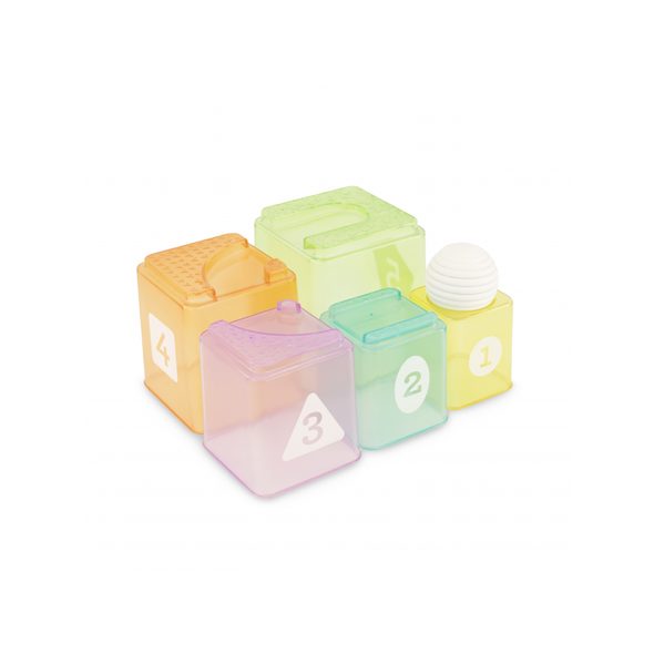 INFANTINO SADA STOHOVACÍCH KELÍMKŮ A MÍČKU - STOHOVACÍ HRAČKY - PRO DĚTI