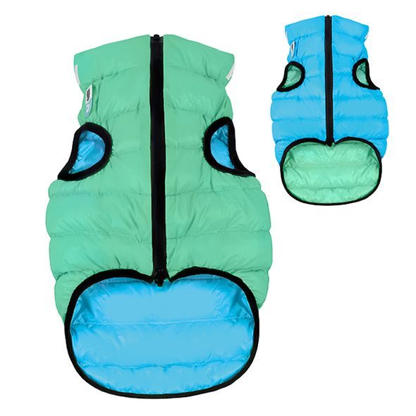 AIRY VEST LUMI BUNDA PRO PSY LUMINISCENČNÍ/MODRÁ L 65 - OBLEČKY DO ZIMY PRO PSY - CHOVATELSKÉ POTŘEBY MALVÍKZOO