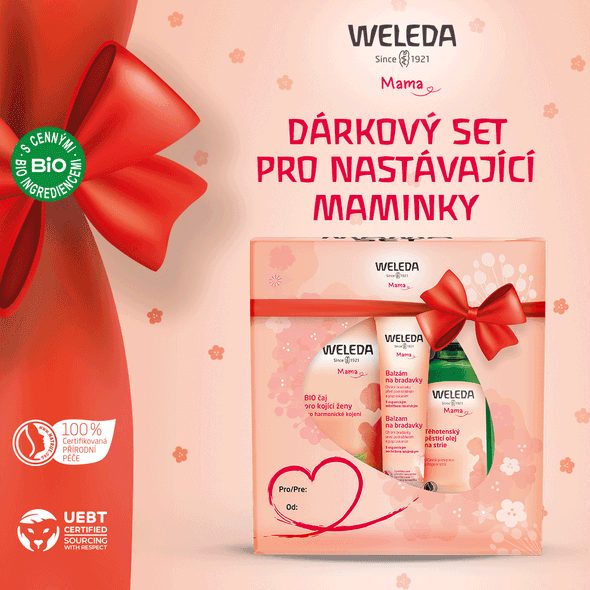 WELEDA MAMA SET S PRODUKTY PRO TĚHOTNÉ A KOJÍCÍ ŽENY - KOZMETIKA V TEHOTENSTVE - PRE MAMIČKY