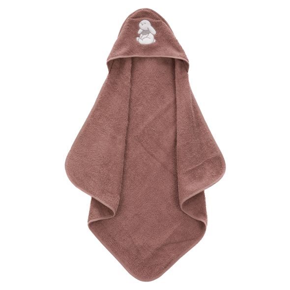 FILLIKID OSUŠKA S KAPUCÍ RABBIT PINK 75X75 CM - OSUŠKY A DĚTSKÉ ŽUPANY - KOUPÁNÍ A ZDRAVÍ