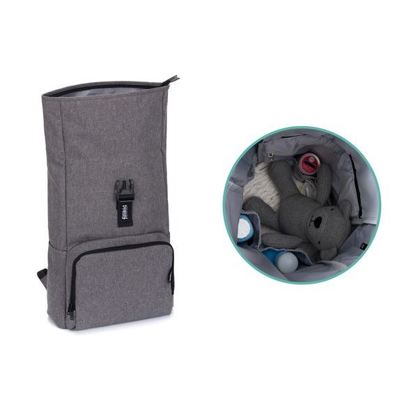 FILLIKID BATOH NA PLENY TOKIO GREY MELANGE - PŘEBALOVACÍ BATOHY - KOČÁRKY A PŘÍSLUŠENSTVÍ