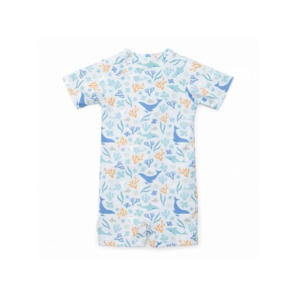 LITTLE DUTCH PLAVKY KRÁTKÝ RUKÁV OCEAN DREAMS BLUE VEL. 98/104 - KOJENECKÉ PLAVKY - KOUPÁNÍ A ZDRAVÍ