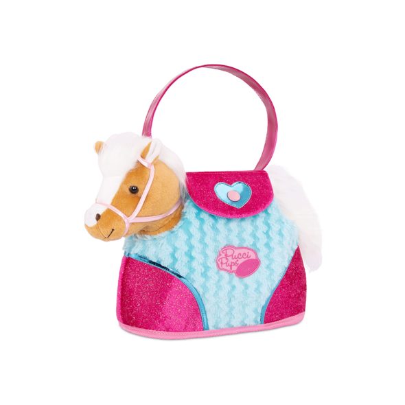 PUCCI PUPS PONÍK V KABELCE BLUE STRIPES BAG - PLYŠOVÁ ZVÍŘATA - PRO DĚTI