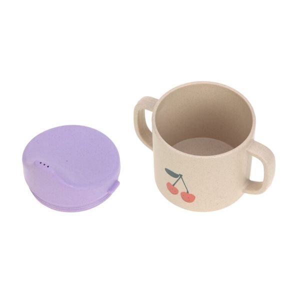 LÄSSIG BABIES SIPPY CUP PP/CELLULOSE HAPPY FRUITS CHERRY - DĚTSKÉ HRNEČKY - KRMENÍ