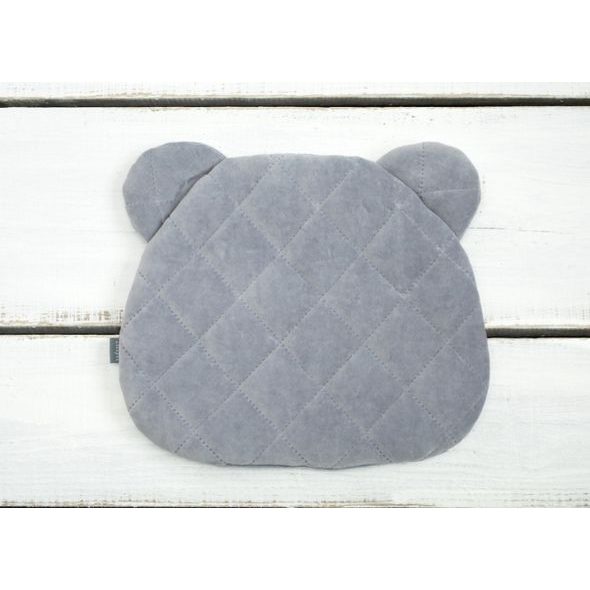 SLEEPEE POLŠTÁŘ ROYAL BABY TEDDY BEAR PILLOW ŠEDÁ - POLŠTÁŘKY PRO MIMINKA (PODHLAVNÍČKY) - SPINKÁNÍ