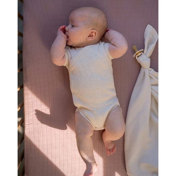 LODGER BODY S KRÁTKÝM RUKÁVEM MELANGE BIRCH VEL. 56 - BODY - PRO DĚTI