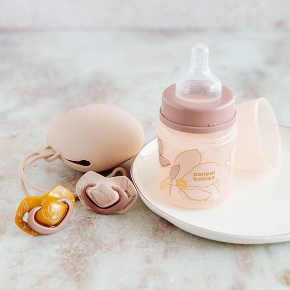 CANPOL BABIES DUDLÍK SILIKONOVÝ SYMETRICKÝ LIGHT TOUCH GOLD 0-6M 2KS RŮŽOVÝ - ŠIDÍTKA A DOPLŇKY - KRMENÍ