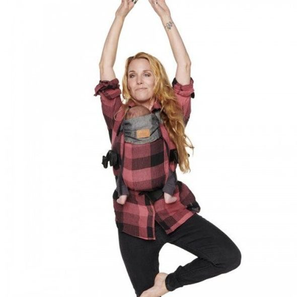 BYKAY KLOKANKA CLICK CARRIER REVERSIBLE RED PLAID (VEL. BABY) - KLOKANKY A ŠÁTKY - NOŠENÍ & SPORT