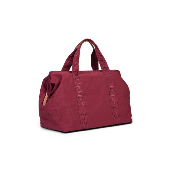 CHILDHOME PŘEBALOVACÍ TAŠKA MOMMY BAG SIGNATURE URBAN BURGUNDY - PŘEBALOVACÍ TAŠKY - KOČÁRKY A PŘÍSLUŠENSTVÍ