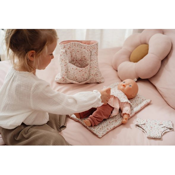 LITTLE DUTCH PŘEBALOVACÍ TAŠKA PRO PANENKY SOFT FLOWERS - LITTLE DUTCH - PRO DĚTI