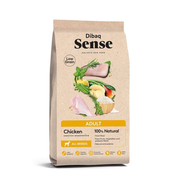 SENSE LOW GRAIN ADULT 12KG - GRANULE PRO PSY - CHOVATELSKÉ POTŘEBY MALVÍKZOO