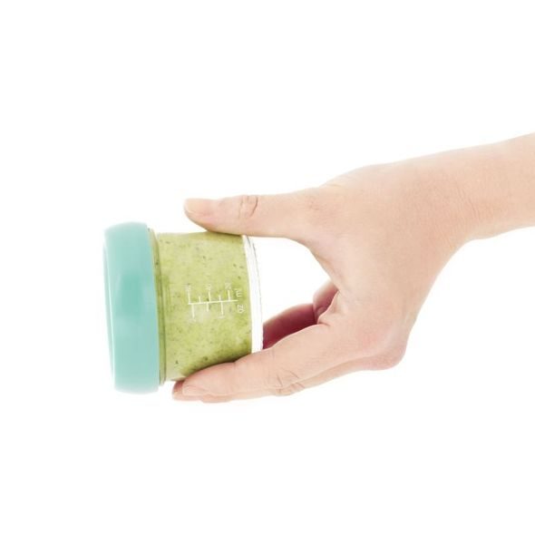 BABYMOOV SKLENĚNÉ MISKY S VÍČKY MULTISET (4X 100ML + 4X 220ML) - USKLADNĚNÍ JÍDLA - KRMENÍ