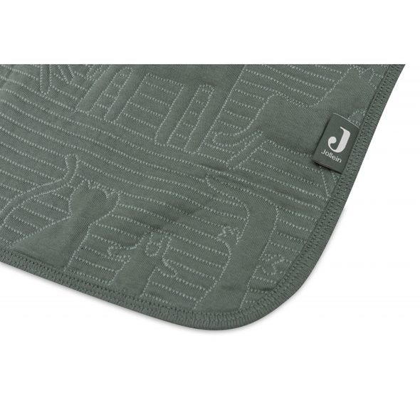 JOLLEIN DEKA 75X100CM JUNGLE JAMBO ASH GREEN / LAUREL - DĚTSKÉ DEKY PRO MIMINKA - SPINKÁNÍ