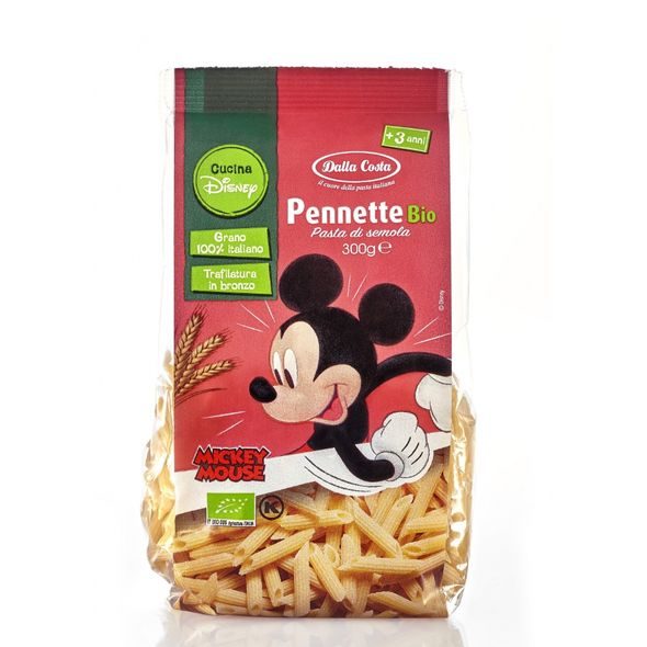 DALLA COSTA BIO PASTA DISNEY MICKEY PENNETTE 300G - ZDRAVÉ TĚSTOVINY - KRMENÍ