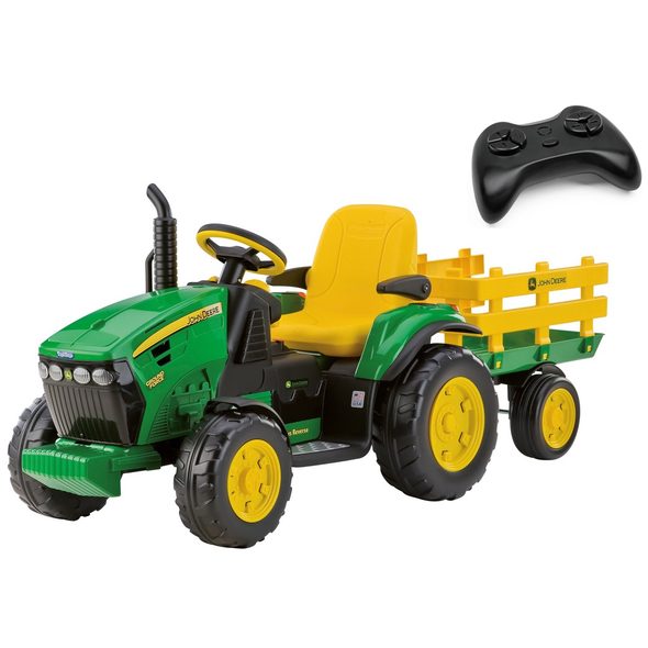 PEG PEREGO ELEKTRICKÝ TRAKTOR S DÁLKOVÝM OVLÁDÁNÍM - ELEKTRICKÁ VOZÍTKA - PRO DĚTI