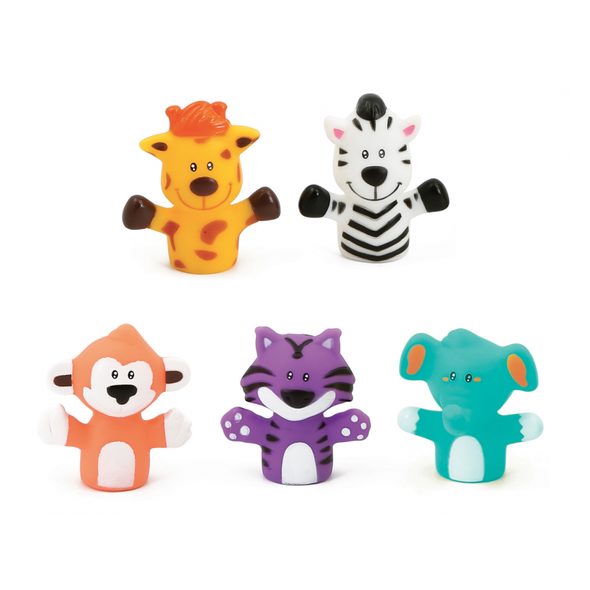 LUDI PRSTOVÍ MAŇÁSCI ZVÍŘÁTKA Z DŽUNGLE - MALÉ HRAČKY DO RUČIČKY - PRO DĚTI