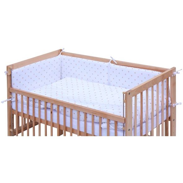 SCARLETT POSTÝLKA 120X60CM S KOMPLETNÍ VÝBAVOU SCARLETT HVĚZDIČKA BÉŽOVÁ - DŘEVĚNÉ POSTÝLKY - SPINKÁNÍ