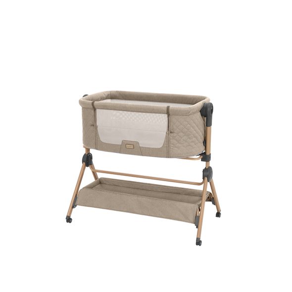 KIKKABOO POSTÝLKA A ŽIDLIČKA 2V1 SLEAT ME BEIGE - K RODIČOVSKÉ POSTELI - SPINKÁNÍ