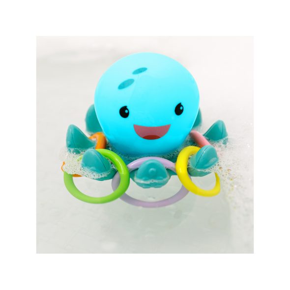 INFANTINO SVÍTÍCÍ CHOBOTNICE S KROUŽKY DO KOUPELE - HRAČKY DO VANY - PRO DĚTI