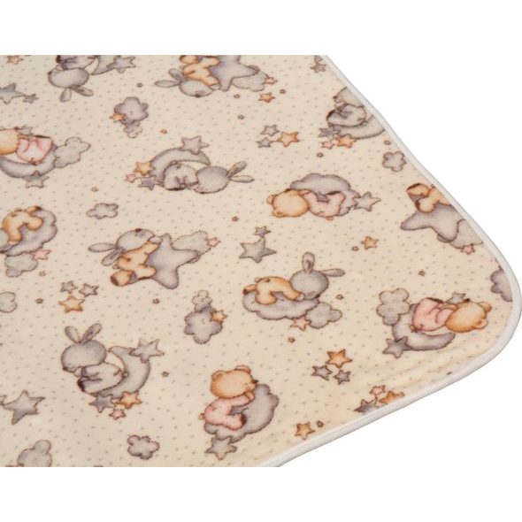 SCARLETT SCARLETT DĚTSKÝ KOBEREČEK MÉĎA 118X144CM BÉŽOVÝ - HRACÍ PODLOŽKY NA ZEM - SPINKÁNÍ