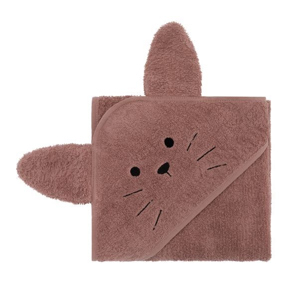 FILLIKID OSUŠKA S KAPUCÍ RABBIT PINK 75X75CM - OSUŠKY A DĚTSKÉ ŽUPANY - KOUPÁNÍ A ZDRAVÍ