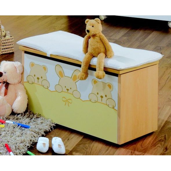 PALI AMOUR BOX NA HRAČKY ŽLUTÁ / PŘÍRODNÍ - DEKORACE A POLIČKY - SPINKÁNÍ