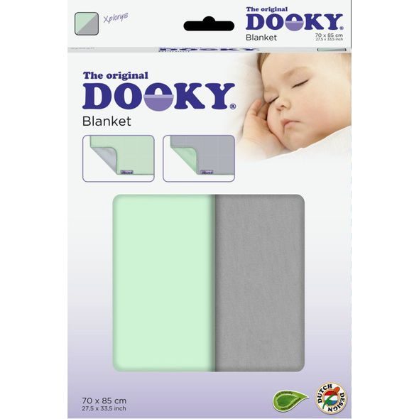 DOOKY DEKA BLANKET MINT/GREY - DĚTSKÉ DEKY PRO MIMINKA - SPINKÁNÍ