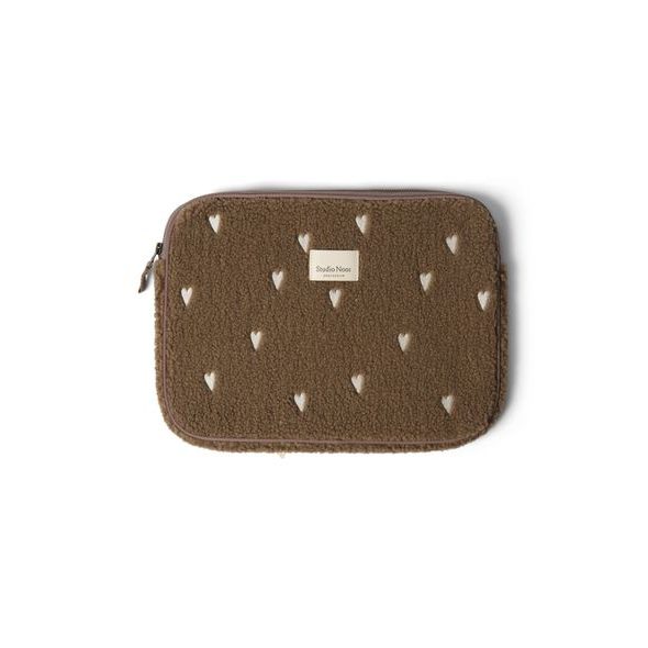 STUDIO NOOS TEDDY HEARTS OBAL NA LAPTOP 13´ BROWN HEARTS - ORGANIZÉRY A KOŠÍKY - KOČÁRKY A PŘÍSLUŠENSTVÍ