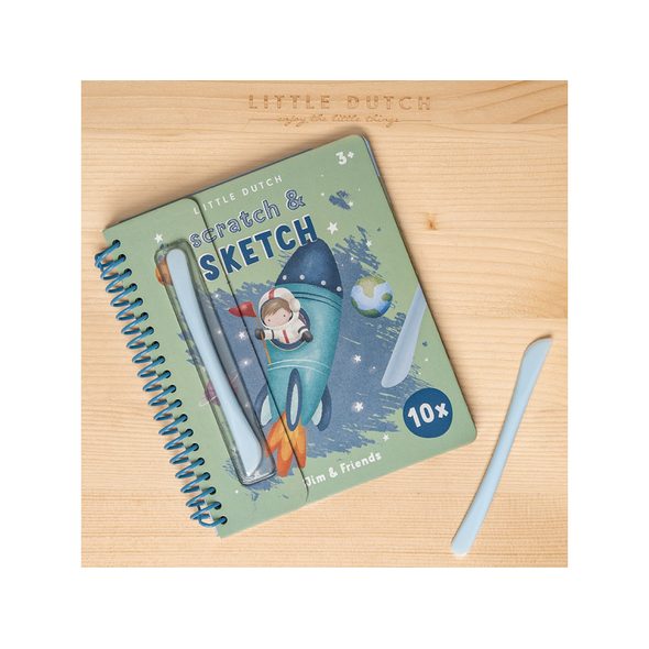 LITTLE DUTCH KNIHA STÍRACÍ JIM & FRIENDS - KNÍŽKY PRO NEJMENŠÍ - PRO DĚTI