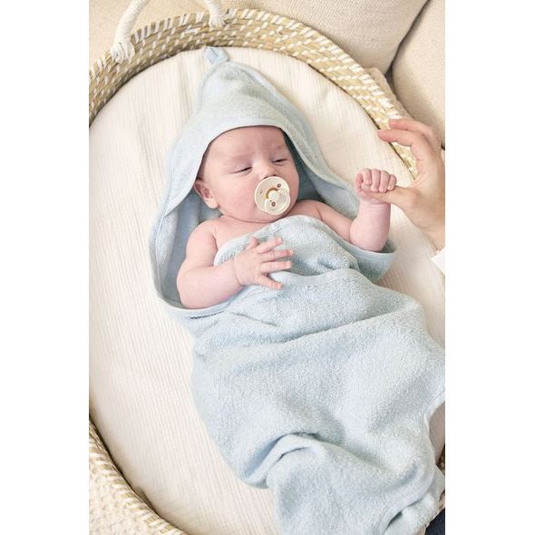 MEYCO OSUŠKA S KAPUCÍ WAVY - GREY BLUE - OSUŠKY A DĚTSKÉ ŽUPANY - KOUPÁNÍ A ZDRAVÍ