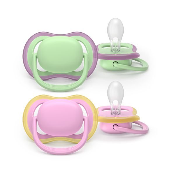 PHILIPS AVENT ŠIDÍTKO ULTRA AIR RŮŽOVÁ/ZELENÁ 6-18M DÍVKA, 2KS - ŠIDÍTKA A DOPLŇKY - KRMENÍ