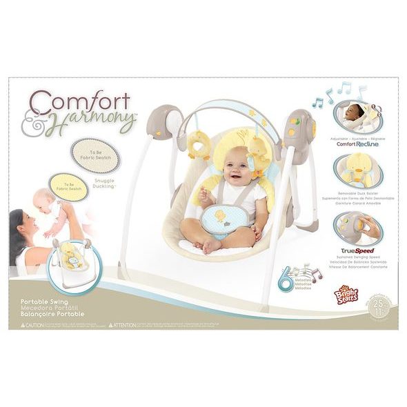 BRIGHT STARTS LEHÁTKO/HOUPÁTKO PŘENOSNÉ SNUGGLE DUCKLING™ (DO 9 KG) - LEHÁTKA A HOUPADLA - SPINKÁNÍ