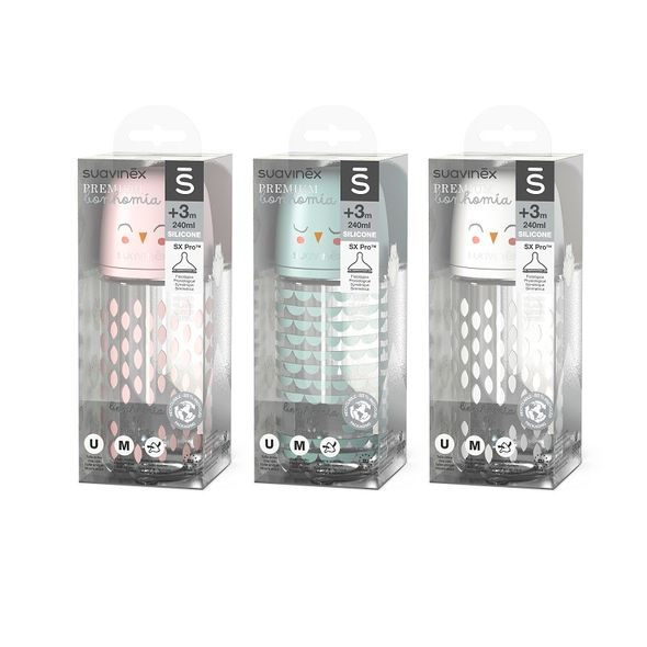 SUAVINÉX LÁHEV SKLO BONHOMIA 240ML - KOJENECKÉ LAHVE - KRMENÍ