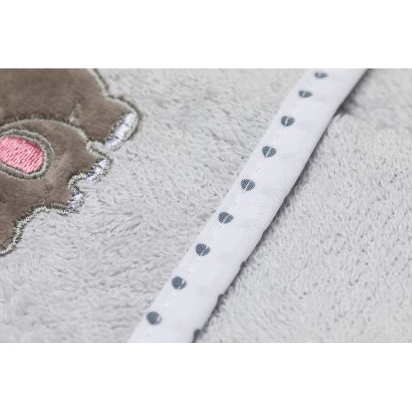 FILLIKID OSUŠKA S KAPUCÍ + ŽÍNKA ELEPHANT GREY - OSUŠKY A DĚTSKÉ ŽUPANY - KOUPÁNÍ A ZDRAVÍ